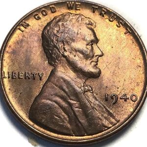 1940 P Lincoln Wheat Cent Red BU MS Penny Seller Mint State