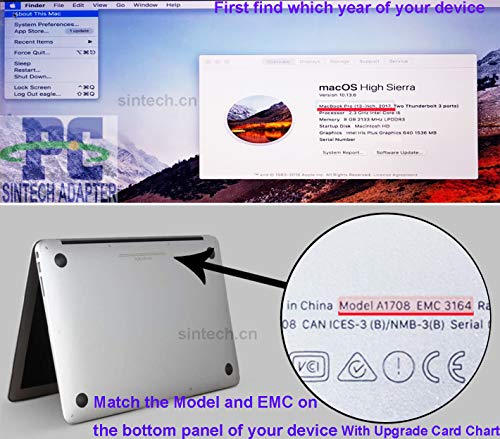 Sintech M.2 NGFF NVMe SSD Card for Upgrade Mac Mini Late 2014 Year A1347 MEG Series(Only for late 2014 Year,not fit Other year)