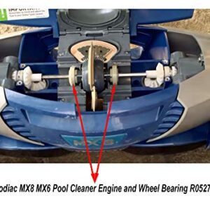 ATIE MX8 MX6 Elite Pool Cleaner Engine and Wheel Bearing R0527000 for Zodiac MX8 MX6 and MX8 Elite MX6 Elite Pool Cleaners (2 Pack)