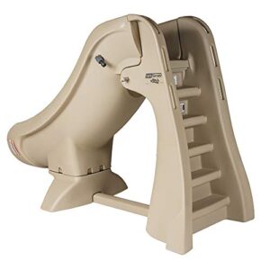S.R. Smith 660-209-5810 SlideAway Removable In-Ground Pool Slide, Taupe