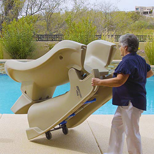 S.R. Smith 660-209-5810 SlideAway Removable In-Ground Pool Slide, Taupe