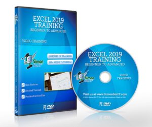 excel 2019 training dvd by simon sez it: excel tutorial for absolute beginners to advanced users – excel course including exercise files