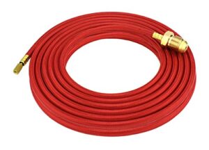 power cable for 20 series water-cooled tig torches - 25 feet - super flex red braided - model 45v04-r
