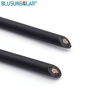 Gimax 60meters/roll 6mm2 solar cable TUV&UL copper Solar cable with tough XLPE insulation 1000V UL Listed - (Color: Black)