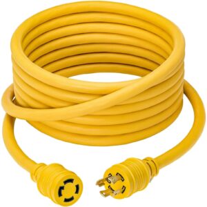 l14-30 Generator Cord 100 Feet JTW Cable, 125/250V 20Amp 7500 Watts UL Certified