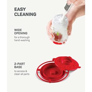 Hummingbird Feeder 16 oz [Set of 2] Plastic Hummingbird Feeders for Outdoors - Humming Bird Feeders - 10 Feeding Ports - Wide Mouth for Easy Filling/2 Part Base for Easy Cleaning