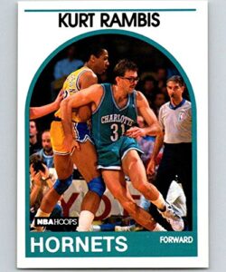 1989-90 hoops basketball #246 kurt rambis charlotte hornets official nba trading card