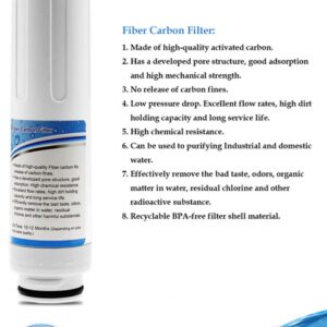 Replacement Internal Active Carbon Water Filter for pH3.5~10.5 Alkaline Water Ionizer AG7.0 Only