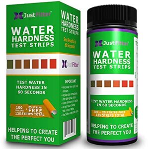 total water hardness test strips. each strip best and reliable for home testing pool, spa, aquarium, drinking water, well. easy to compare color chart. dip for quality accurate results in seconds.