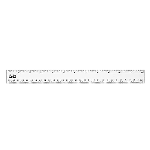 Mr. Pen- Ruler, 24 Pc Rulers (12",6"), Ruler 12 inch, Clear Ruler, 6 inch Ruler, Plastic Ruler, Drafting Tools, Rulers for Kids, Measuring Tools, Ruler Set, Ruler inches and Centimeters, Transparent