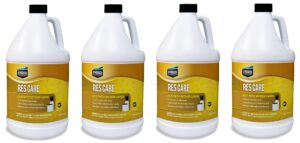 pro products rescare rk02b all-purpose water softener cleaner liquid refill, 1 gallon, 4 pack, white,yellow