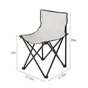 Smartmak Fast Folding Chair, Reinforced, Suitable for Sauna, Beach and Picnic - Grey