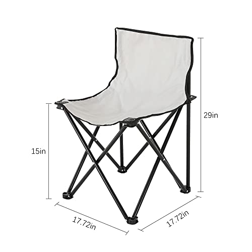 Smartmak Fast Folding Chair, Reinforced, Suitable for Sauna, Beach and Picnic - Grey