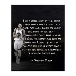 do a little sign - inspirational quotes wall art, motivational wall decor print with stephen curry quotes for home wall decor, office decor & gym wall decorations, unframed-8 x 10"