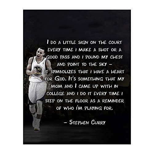 Do a Little Sign - Inspirational Quotes Wall Art, Motivational Wall Decor Print With Stephen Curry Quotes For Home Wall Decor, Office Decor & Gym Wall Decorations, Unframed-8 x 10"