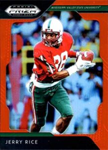 2019 panini prizm draft picks prizms orange #46 jerry rice mississippi valley state delta devils ncaa college football trading card