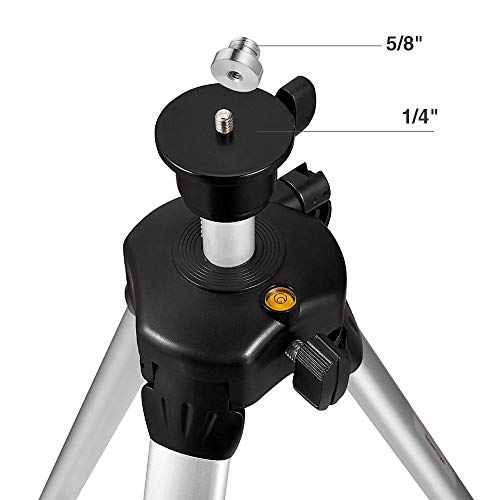 Firecore Adjustable 60-inch Aluminum Alloy Laser Tripod, with Bubble Level and Extra 5/8"-11 Tripod Adapter-FT1500D