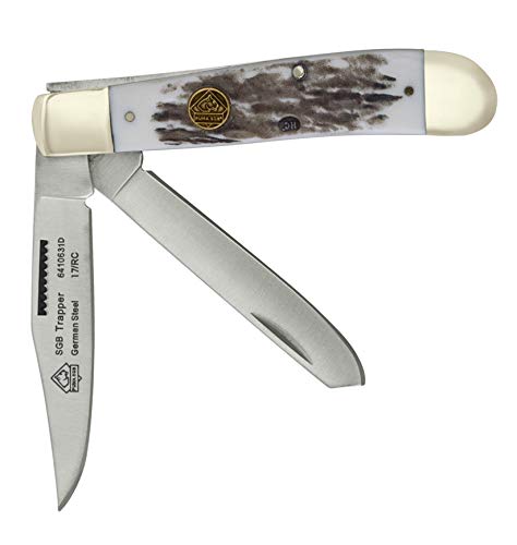 Puma SGB Trapper POM Commando Stag Folding Pocket Knife