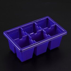 Yardwe 5 Pcs Square Seedling Pots Plant Germination Trays Vegetable Tray Plant Grower Sprouter Tray Starter Trays Growing Trays Microgreens Tray Mini Plants Miniature Planting Tray