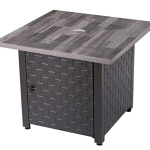 Endless Summer 30-in Black/Grey Tabletop Steel Propane Gas Fire Table