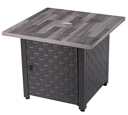 Endless Summer 30-in Black/Grey Tabletop Steel Propane Gas Fire Table