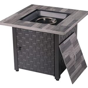 Endless Summer 30-in Black/Grey Tabletop Steel Propane Gas Fire Table