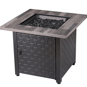 Endless Summer 30-in Black/Grey Tabletop Steel Propane Gas Fire Table