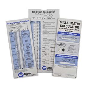 miller 043125 mig, tig, stick, 3-pack calculators