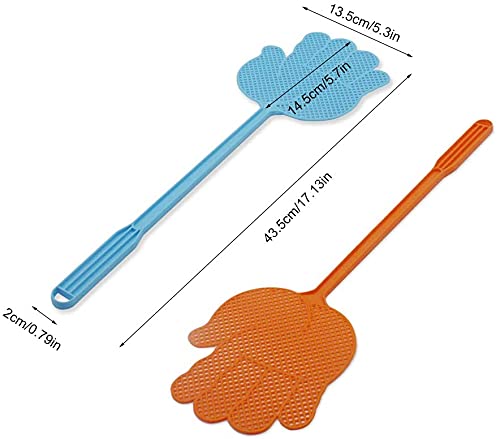 ValueHall 10 Pack Fly Swatter Multi-Colors Plastic Handle V7023