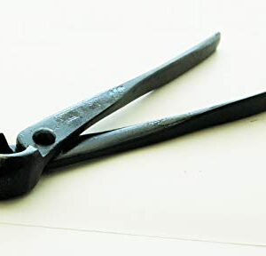 U-nitt 4-pc Bonsai Tool Set/House Plant Shears Black Carbon Steel: Concave Cutter; Knob Cutter; Wire Cutter; Basic Shears: in a Leather Case