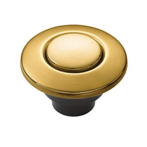 moen garbage disposal air switch coordinating decorative metal button. air switch controller (arc-4200) sold separately, brushed gold, as-4201-bg