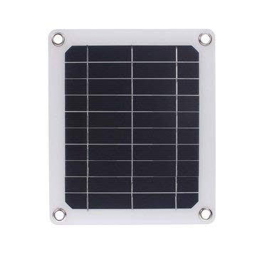 Arduino Compatible SCM & DIY Kits Smart Robot & Solar Panel - 5W 5V 220187mm Monocrystalline Silicon Semi-flexible Solar Panel with Mountaineering Buckle