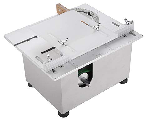 BACHIN Upgrade Version Table Saw Mini Precision Saws DIY Wood Working Lathe Polisher Drilling Machine for Handmade Wooden Model Crafts, Printed Circuit Board Cutting