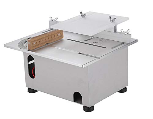 BACHIN Upgrade Version Table Saw Mini Precision Saws DIY Wood Working Lathe Polisher Drilling Machine for Handmade Wooden Model Crafts, Printed Circuit Board Cutting