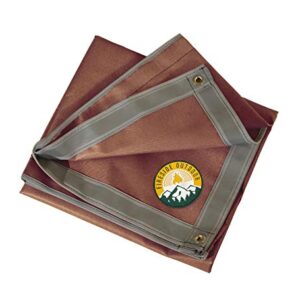 Campfire Defender Protect Preserve The Original Ember Mat | 67" x 60" | USA Based | Fire Pit Mat | Grill Mat | Protect Your Deck, Patio, Lawn or Campsite from Popping Embers