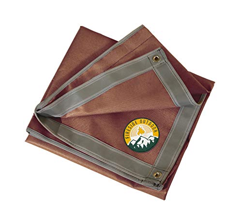 Campfire Defender Protect Preserve The Original Ember Mat | 67" x 60" | USA Based | Fire Pit Mat | Grill Mat | Protect Your Deck, Patio, Lawn or Campsite from Popping Embers