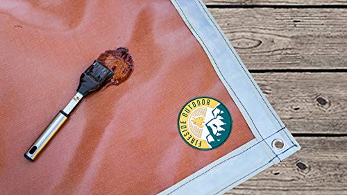 Campfire Defender Protect Preserve The Original Ember Mat | 67" x 60" | USA Based | Fire Pit Mat | Grill Mat | Protect Your Deck, Patio, Lawn or Campsite from Popping Embers