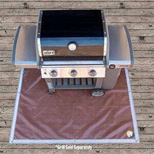 Campfire Defender Protect Preserve The Original Ember Mat | 67" x 60" | USA Based | Fire Pit Mat | Grill Mat | Protect Your Deck, Patio, Lawn or Campsite from Popping Embers