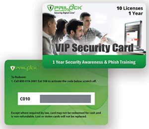 security awareness training & phish testing for up to 10 users