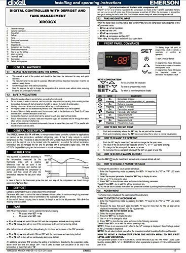 Dixell Temperature Controller XR03CX-4N0F1 Programmable-Commercial Refrigeration 120V