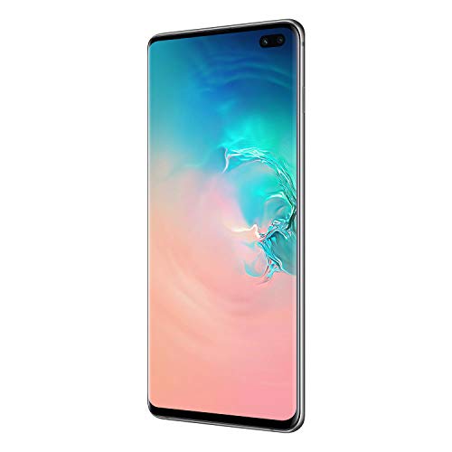 Samsung Galaxy S10+ Plus 128GB+8GB RAM SM-G975F/DS Dual Sim 6.4" LTE Factory Unlocked Smartphone International Model (Prism White)