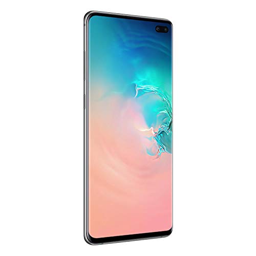 Samsung Galaxy S10+ Plus 128GB+8GB RAM SM-G975F/DS Dual Sim 6.4" LTE Factory Unlocked Smartphone International Model (Prism White)