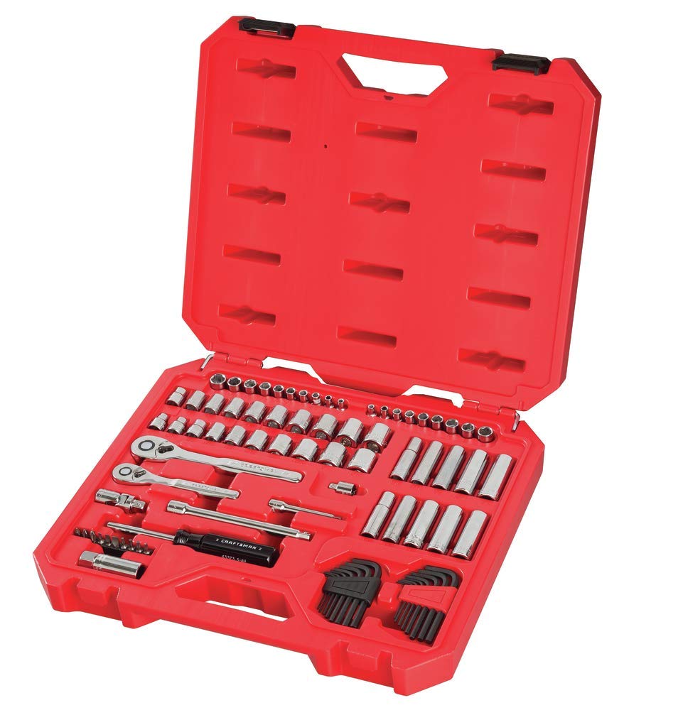 CRAFTSMAN Mechanics Tool Set, SAE/Metric, 1/4-Inch Drive, 83-Piece (CMMT12021)