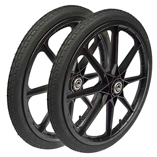 20-inch Pneumatic Replacement Wheels for Rubbermaid Cart (2-Pack)