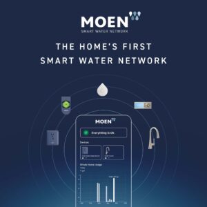 Moen TS3302BL U by Moen Digital Shower Controller with S3102 U by Moen Digital Shower Valve 2-Outlet and Backup Battery Pack