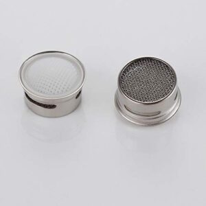 Kitchen Faucet Aerator,22mm /0.87 Inch Female Threaded Brass Housing Aerator with Plumber's Tape, Polished Chrome, 4 Pack