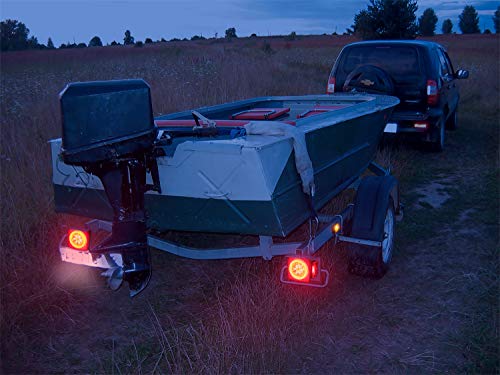 LINKITOM New Halo Submersible LED Trailer Light Kit, Super Bright Brake Stop Turn Tail License Lights for Camper Truck RV Boat Snowmobile Under 80 Inch, IP68 Waterproof