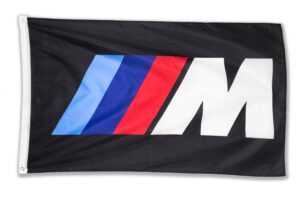 whgj car flag 3x5 ft fade resistant for m logo iiim racing car 150d quality thicker large garage decor banner
