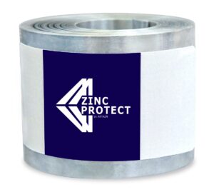 zinc protect - roof strip for moss and mildew prevention, 2.5" wide and 50' long zinc strip