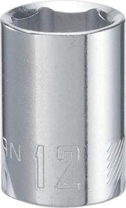 craftsman shallow socket, metric, 3/8-inch drive, 12mm, 6-point (cmmt43544)